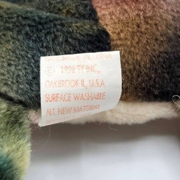 Ty Beanie Babies Claude Crab Plush Brown Green 7.5" Tie Dye Crustacean Vintage - Picture 6 of 7